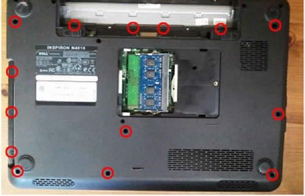 Hướng dẫn cách tháo lắp, vệ sinh, thay thế ổ cứng laptop Dell Inspiron N4010 26